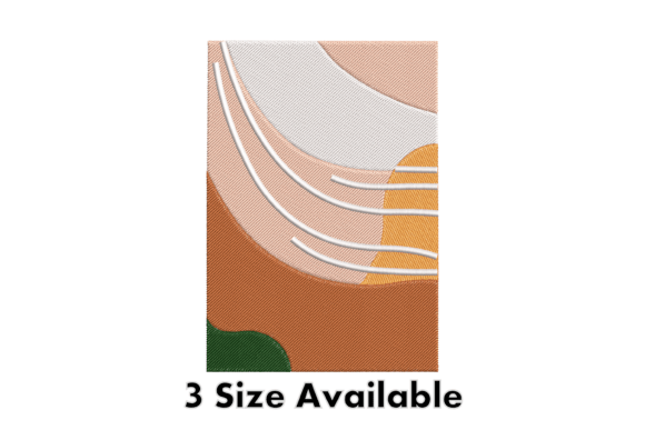 Abstract Minimal Embroidery Pattern