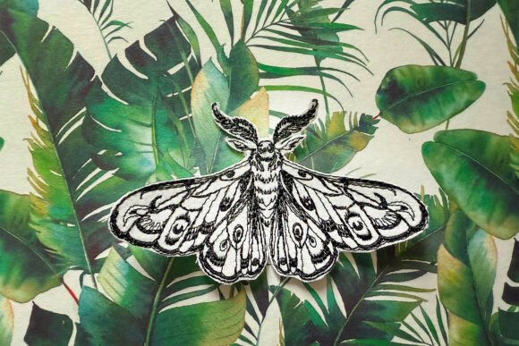 Beautiful Butterfly Machine Embroidery