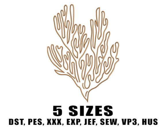 Coral Reef Embroidery Designs