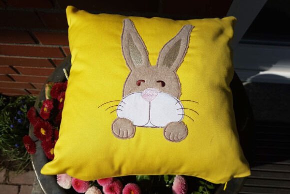 Doodle Bunny Charly Embroidery Applique