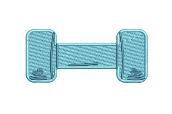 Dumbbell Embroidery Design