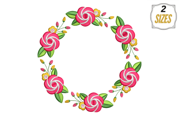 Flowers Wreath Embroidery