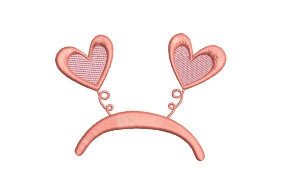 Heart Bopper Headband Embroidery Design