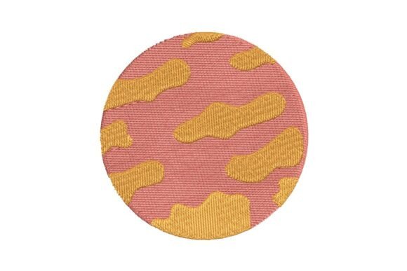 Red Planet Mars Embroidery Design