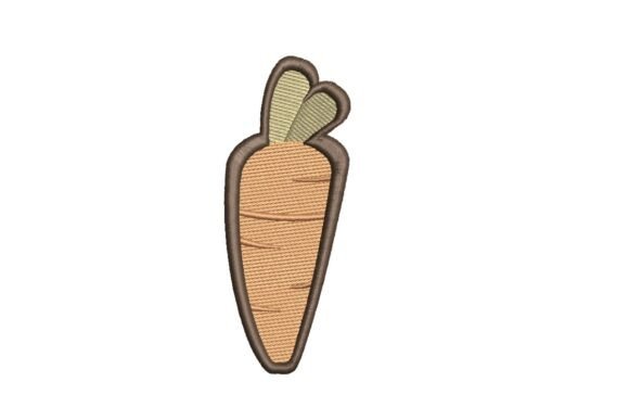 Simple Carrot Embroidery
