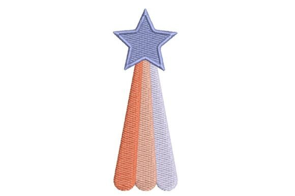 Sparkling Shooting Star with Pastel Trail